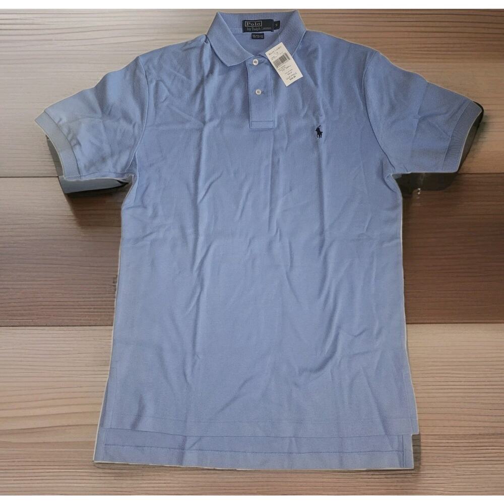 New Vintage 1990s Polo Ralph Lauren Jersey Cotton Sz S Polo Shirt Single Stitch